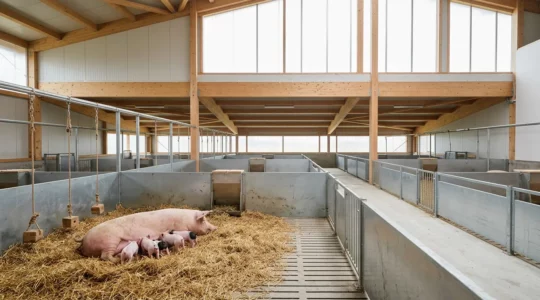 Moderne Sauenhaltung in Deutschland mit Fokus auf Tiergesundheit und nachhaltige Ferkelproduktion