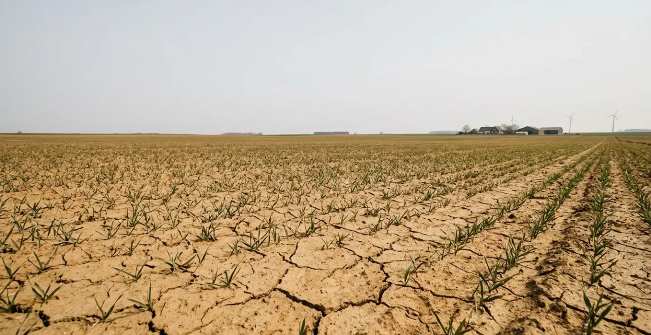 Getreidefeld unter Trockenheitsstress mit resilienten Kulturpflanzen in der deutschen Landwirtschaft